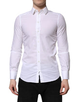 Dolce & Gabbana White Cotton MARTINI Long Sleeve Dress Shirt - IT37 | XS - Shirts