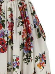 Dolce & Gabbana White Cotton Midi Dress - IT40