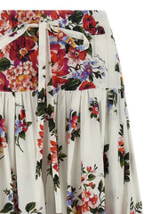 Dolce & Gabbana White Cotton Mini Skirt