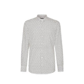 Dolce & Gabbana White Cotton Pattern Shirt - 41
