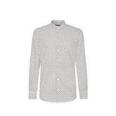 Dolce & Gabbana White Cotton Pattern Shirt - 41