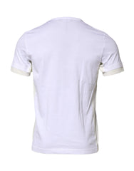 Dolce & Gabbana White Cotton Pocket Short Sleeves T-shirt - IT48 | M - T-Shirts