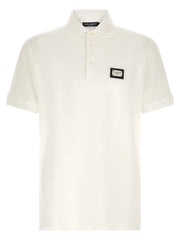 Dolce & Gabbana White Cotton Polo Shirt