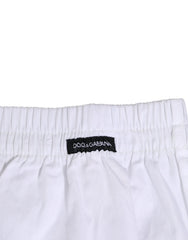Dolce & Gabbana White Cotton Regular Boxer Shorts Underwear - IT4 | S - Boxer Shorts