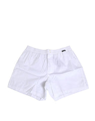 Dolce & Gabbana White Cotton Regular Boxer Shorts Underwear - IT4 | S - Boxer Shorts