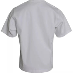 Dolce & Gabbana White Cotton Round Neck Short Sleeve T-shirt - IT48 | M - T-Shirts