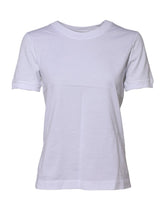 Dolce & Gabbana White Cotton Round Neck Short Sleeves T-shirt - IT40|S - T-Shirts