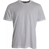 Dolce & Gabbana White Cotton Round Neck Short Sleeves T-shirt - IT46 | S - T-Shirts