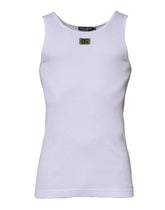Dolce & Gabbana White Cotton Round Neck Sleeveless T-shirt - IT48 | M - Tank Tops