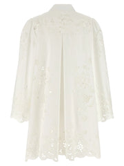Dolce & Gabbana White Cotton Short Dress - IT40
