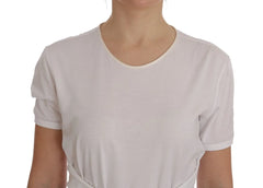 Dolce & Gabbana White Cotton Silk T-Shirt - IT38|XS - Blouses