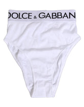 Dolce & Gabbana White Cotton Stretch High Waist Panty Underwear - IT1 | XS - Briefs