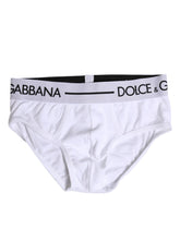 Dolce & Gabbana White Cotton Stretch Regular Brief Underwear - IT4 | S - Briefs