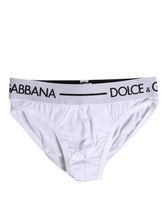 Dolce & Gabbana White Cotton Stretch Regular Brief Underwear - IT4 | S - Briefs