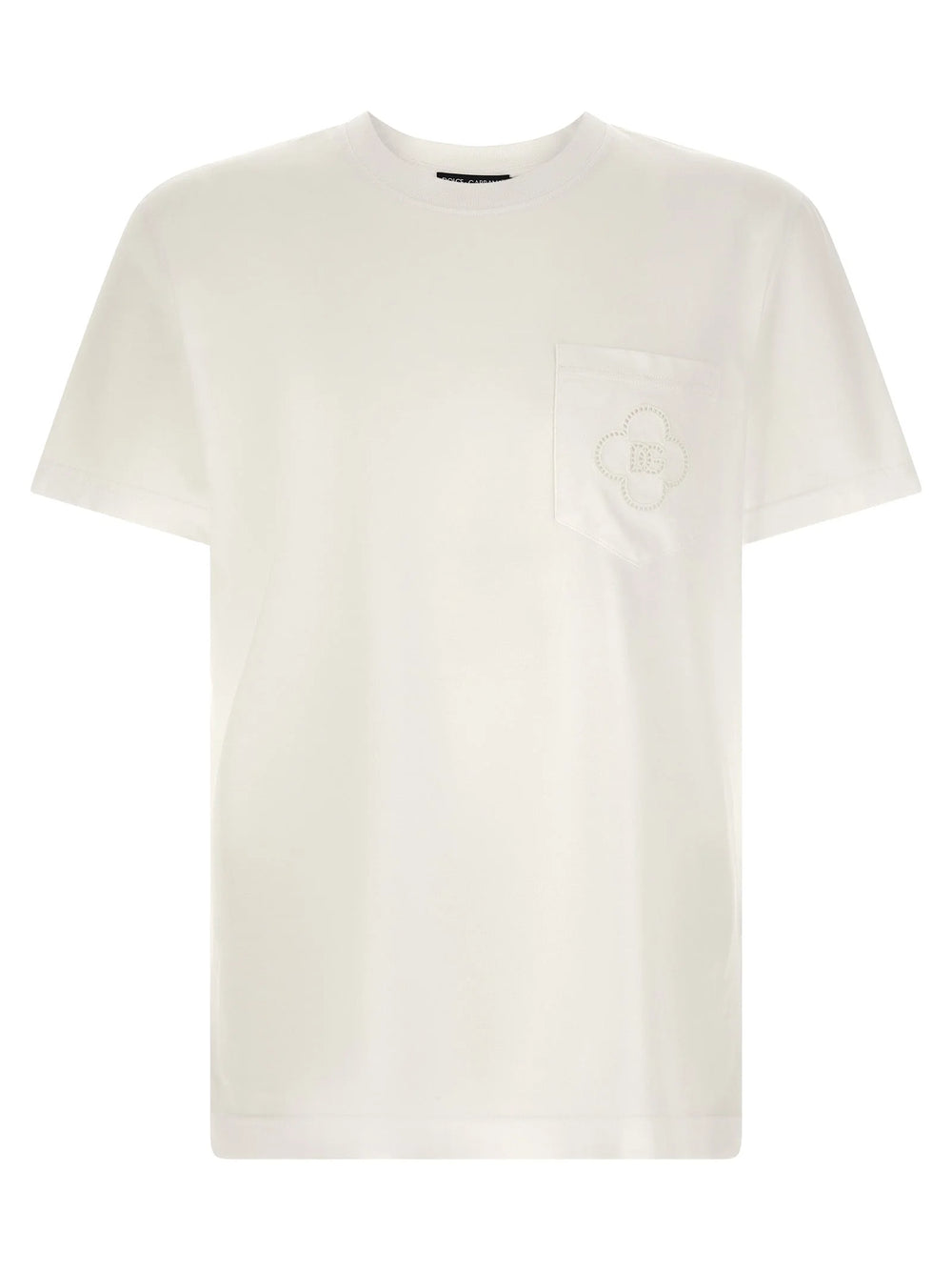 T-shirt z bawelny bialej Dolce & Gabbana
