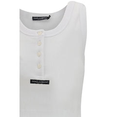 Dolce & Gabbana White Cotton T-Shirt - IT42 | L