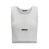 Dolce & Gabbana White Cotton T-Shirt - IT42 | L