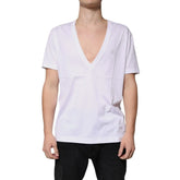 Dolce & Gabbana White Cotton T-Shirt - IT52 | XL
