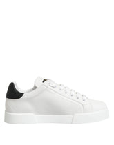 Dolce & Gabbana White Crown Patch Portofino Men Sneakers Shoes - EU39/US6 - Sneakers