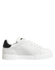 Dolce & Gabbana White Crown Patch Portofino Men Sneakers Shoes - EU39/US6 - Sneakers