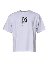 Dolce & Gabbana White DG Logo Cotton Crew Neck T-shirt - IT50 | L - T-Shirts
