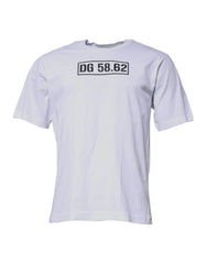 Dolce & Gabbana White DG Logo Cotton Crew Neck T-shirt - T-Shirts