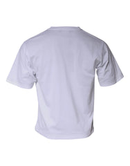 Dolce & Gabbana White DG Logo Cotton Shorts Sleeves T-shirt - IT52 | XL - T-Shirts