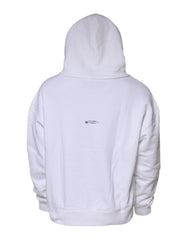 Dolce & Gabbana White DG Vib3 Hooded Men Sweatshirt Sweater - IT48 | M - Hoodies