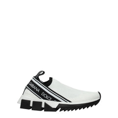Dolce & Gabbana White Fabric Chunky Sneakers - Sneakers