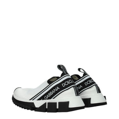 Dolce & Gabbana White Fabric Chunky Sneakers - Sneakers