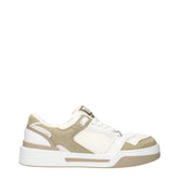 Dolce & Gabbana White Fabric Low Top Sneakers - EU40/US7