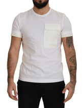 Dolce & Gabbana White Flap Pocket Short Sleeves T-shirt - IT48 | M - T-Shirts