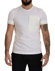 Dolce & Gabbana White Flap Pocket Short Sleeves T-shirt - IT48 | M - T-Shirts