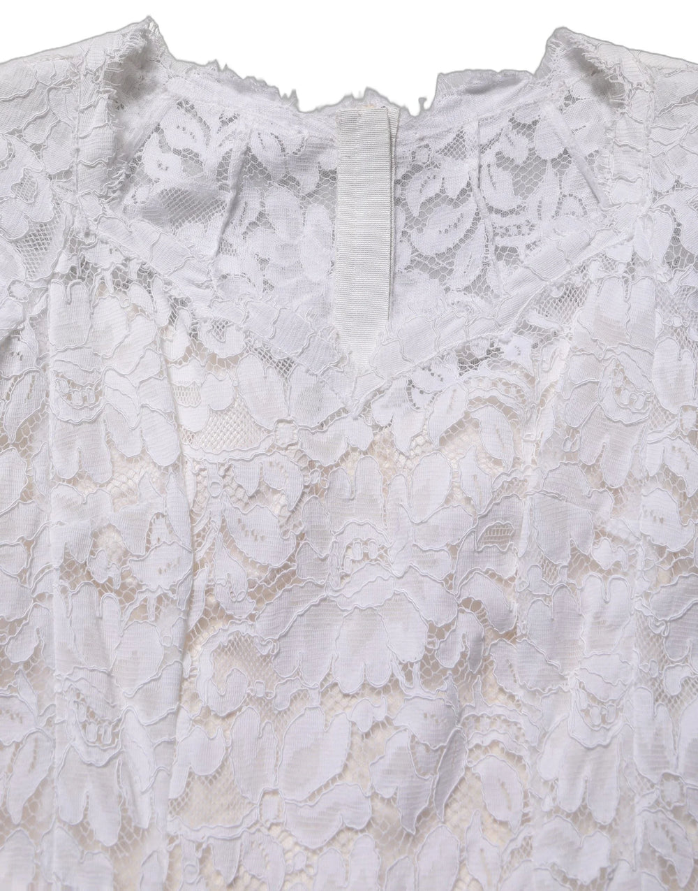 Dolce & Gabbana White Floral Lace Mermaid Long Gown Dress - IT36|XXS