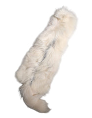 Dolce & Gabbana White Fox Fur Neck Wrap Warmer Winter Scarf - Scarves & Shawls