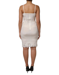 Dolce & Gabbana White Full Slip DG Logo Silk Dress Sleepwear - IT44 | L - Nightgowns