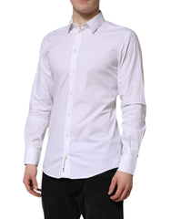 Dolce & Gabbana White GOLD Cotton Dress Formal Shirt - IT39 | S - Shirts