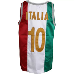 Dolce & Gabbana White Green Sleeveless Top Italian Flag Basket T-shirt - Tank Tops