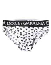 Dolce & Gabbana White Heart Printed Regular Brief Underwear - IT4 | S - Briefs