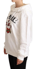 Dolce & Gabbana White L’Amore Hooded Pullover Sweater - IT40|S
