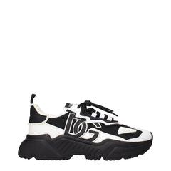 Dolce & Gabbana White Leather Chunky Sneakers - EU44/US11
