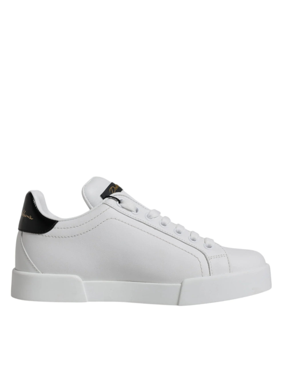 Dolce & Gabbana White Leather Classic Low Top Sneakers Shoes - EU35.5/US5 - Sneakers