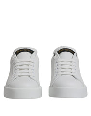 Dolce & Gabbana White Leather Classic Low Top Sneakers Shoes - EU35.5/US5 - Sneakers