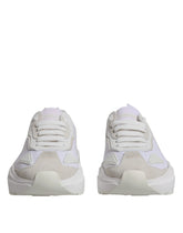 Dolce & Gabbana White Leather Daymaster Low Top Sneakers Shoes - EU39/US6