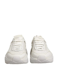 Dolce & Gabbana White Leather Daymaster Low Top Sneakers Shoes - EU35 / US4.5