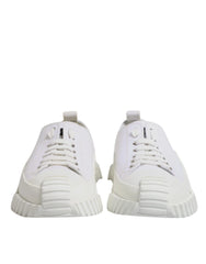 Dolce & Gabbana White Leather Low Top NS1 Sneakers Shoes - EU44/US11 - Sneakers
