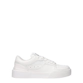 Dolce & Gabbana White Leather Low Tops - Sneakers