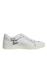 Dolce & Gabbana White Leather Milano Low Top Sneakers Shoes - EU44.5/US11.5 - Sneakers
