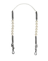 Dolce & Gabbana Witte Lederen Zilverkleurige Ketting Tas Accessoire Schouderband - Tas Riemen & Handgrepen