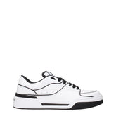 Dolce & Gabbana White Leather Sneakers